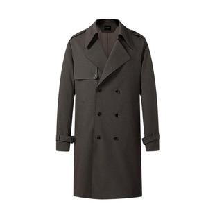 【涤粘氨纶混纺】利郎青年商务风衣2026春季商务休闲弹力外套男士