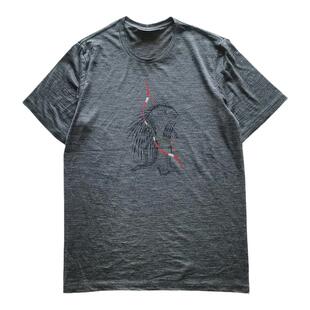 新西兰IB拓冰休闲印花圆领T恤男Merino美利奴羊毛短袖速干防臭