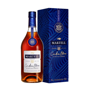 Martell马爹利蓝带白兰地干邑350ml装XO级法国洋酒礼盒送礼正品装