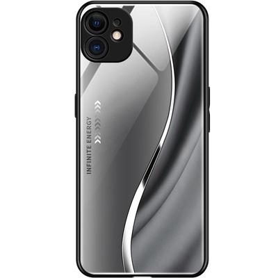 适用于OPPOReno7手机壳玻璃男女新款个性渐变reno7网红创意保护套镜面时尚潮牌硅胶手机套超薄外壳高颜值