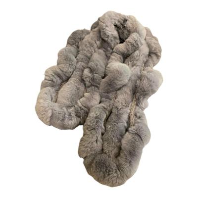 艾诺克冬季韩版女獭兔毛围脖保暖