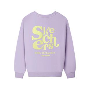 【童星同款】Skechers斯凯奇儿童卫衣秋冬童装加绒保暖长袖上衣