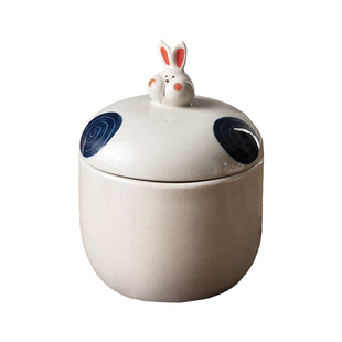 可爱家用隔水炖盅燕窝炖碗蒸蛋盅炖罐小汤盅陶瓷耐高温商用带盖