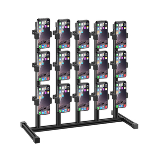 金属多机位手机支架桌面工作室微商游戏专用多台手机放置架直播充电展示架子多用途多功能散热架