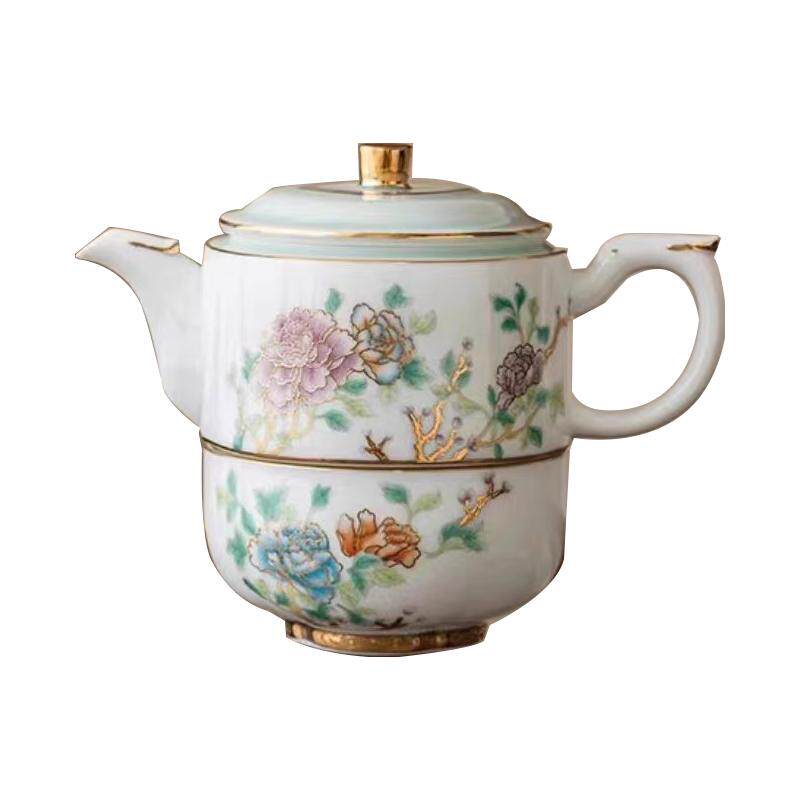 丝路花语双层套装礼盒精致茶具茶叶丝巾商务送女神送客户