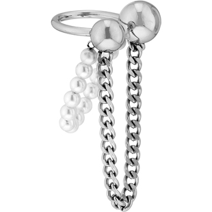 BLACKHEAD/黑头高级珍珠耳饰甜酷女生冷淡风无耳洞耳挂耳骨环男士