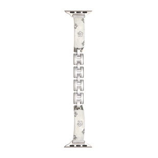 iserisewatch适用苹果手表s11表带iWatchs9女applewatchs10代花钻滴胶工艺金属SE高级41mm时尚创意手链Ultra