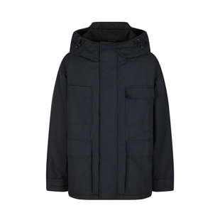 速写男装冬季新款休闲宽松羽绒服连帽保暖拒水舒适时尚外套户外