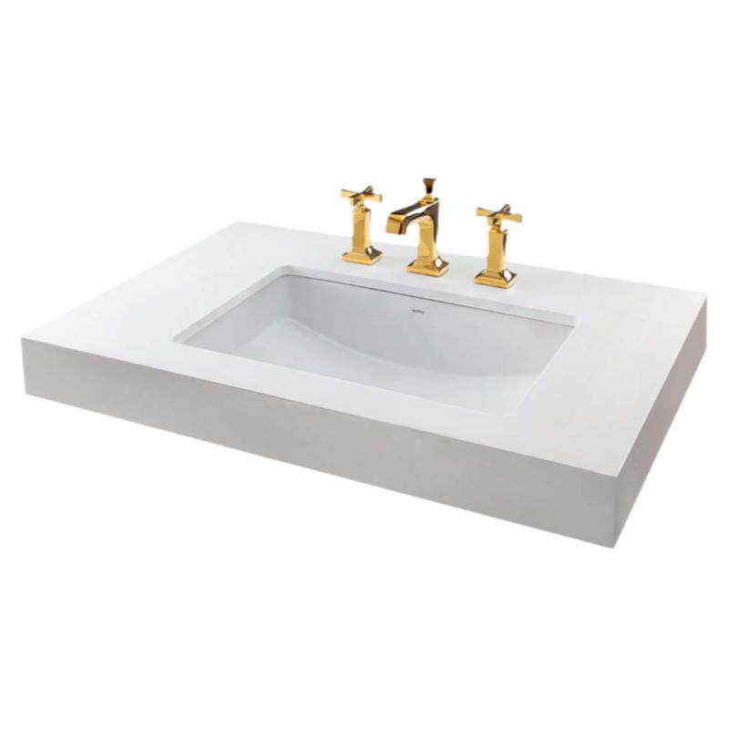 TOTO 新品嵌入式白色艺术方形陶瓷台下洗脸洗手盆面盆LW2506B