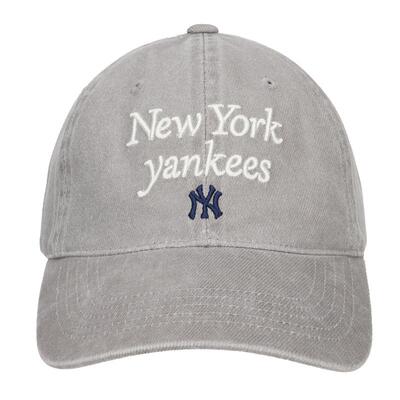 MLB休闲帽新款男女灰色棒球帽