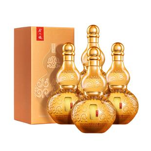 金六福酒福系列金50.8度4瓶整箱葫芦瓶绵柔浓香纯粮白酒送礼自饮