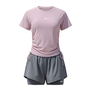 特步泳衣女2026新款遮肉显瘦分体平角运动游泳泳装海边度假两件套