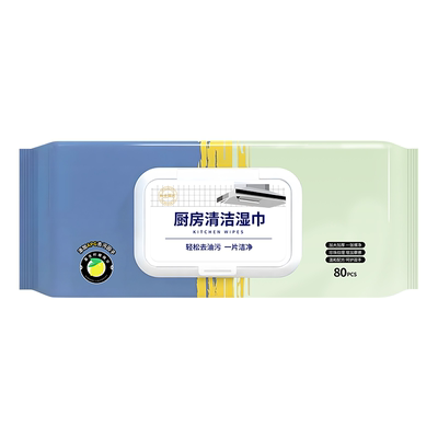 厨房湿巾家用加大加厚去油污湿巾