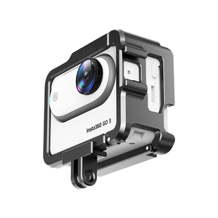 适合影石insta360 GO3S go3兔笼拇指相机金属防摔壳保护边框影石360 go 3S 3铝合金散热壳兔笼边框go3S配件