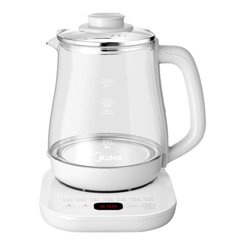 美的养生壶办公室小型家用多功能煮茶器全自动加厚玻璃恒温烧水壶