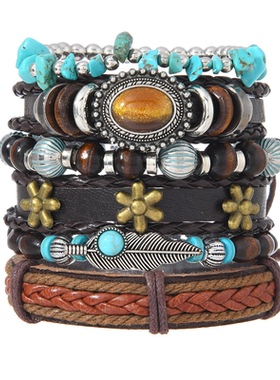 波西米亚手工编织手链