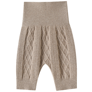 启超巨作！100%羊绒肚围护小肚子短裤秋冬季保暖睡裤暖宫打底裤女