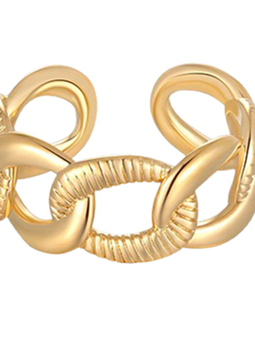 kitsh女小众复古简约开口戒指