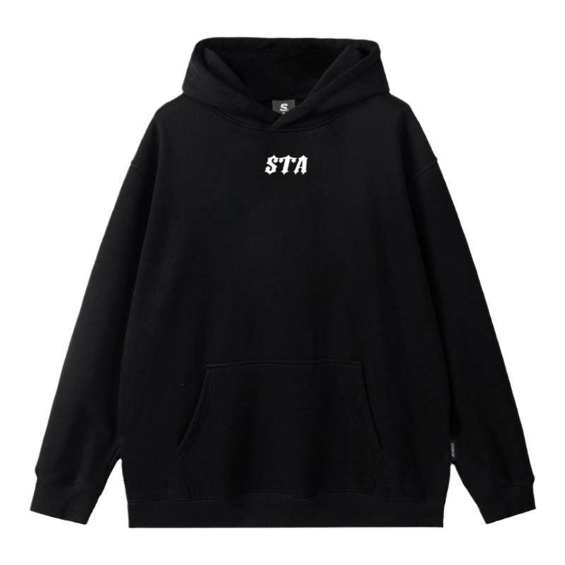 STA新字体基础连帽卫衣加绒