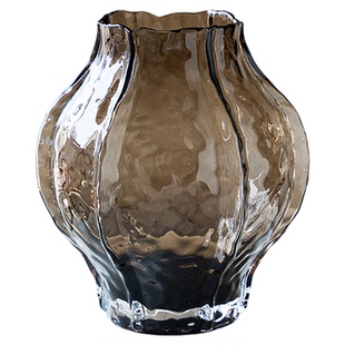 花瓶高级感摆件客厅插花北欧轻奢ins风玻璃水培小众艺术感装饰大