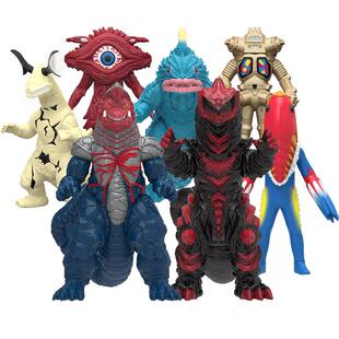 奥特曼软胶怪兽公仔可动儿童益智玩具小手办收藏模型男孩新年礼物