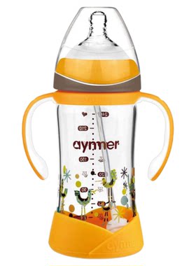 爱因美宽口径玻璃奶瓶150ml