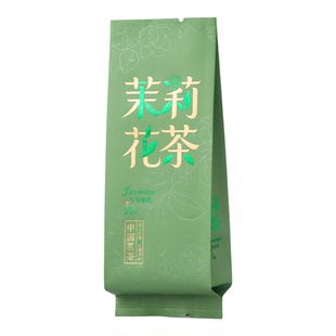 茉莉花茶茉莉银针茉莉飘雪公版烫金小泡袋12丝厚长款15厘米分装袋