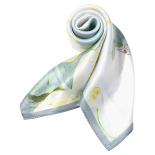 十里西湖文创杭州丝绸特产真丝丝巾礼盒伴手礼国风高级感荷花方巾