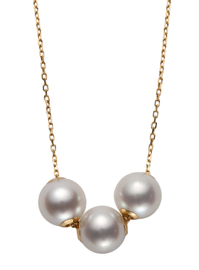 joystoneAKOYA珍珠18K金女项链