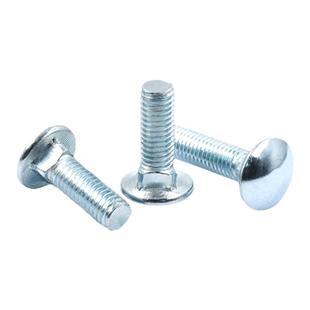 现货镀锌英美制半圆头方颈螺栓1/4 马车螺丝5/16 桥架货架螺钉3/8