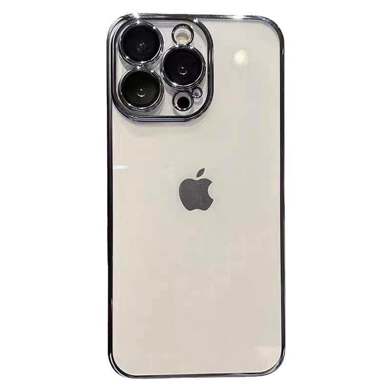 适用苹果17手机壳iphone16自带镜头膜15ProMax新款超薄透明14plus全包防摔13保护套12简约mini女