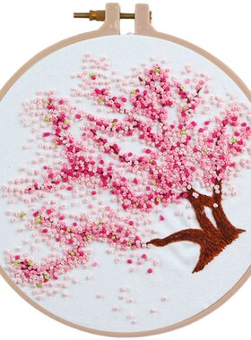 刺绣diy手工制作丝带材料包绣品