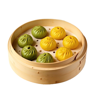 新丰名小吃猪肉小笼包速冻早餐蔬汁鲜肉加热即食