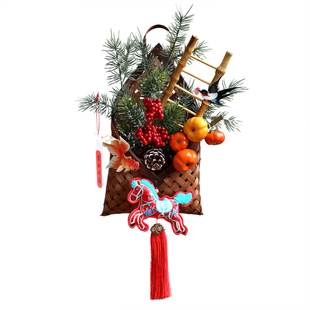 原创[兜福]系列新年春节乔迁之喜门挂入户装饰创意礼物居家氛围