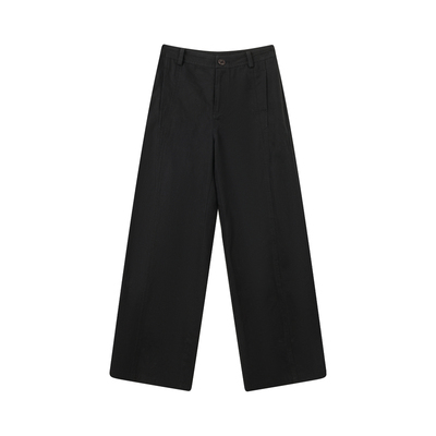 女士汉麻棉中腰休闲裤