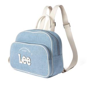 Lee男女牛仔帆布双肩包通勤电脑包初高中大学生书包背包