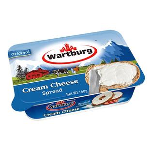 沃特堡涂抹奶油奶酪干酪150g蒜香原味早餐面包贝果即食奥地利进口