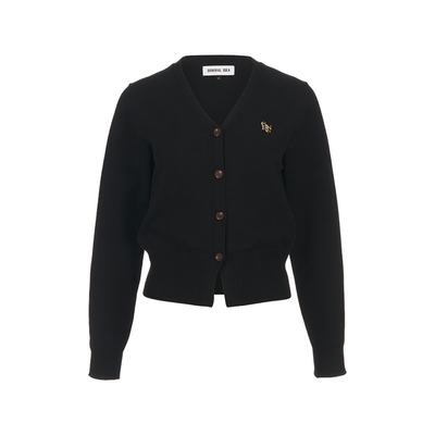 【宋智雅同款】General idea 复古经典基础款浅V领针织开衫BD4503