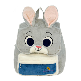 新款疯狂动物城小狐狸尼克毛绒双肩包可爱兔子朱迪单肩包学生背包