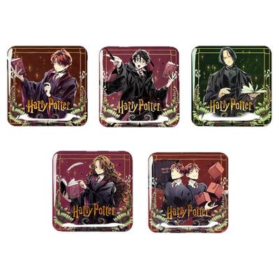 哈利波特华纳正版周边马口铁徽章方形吧唧学习系列人物吧唧官谷