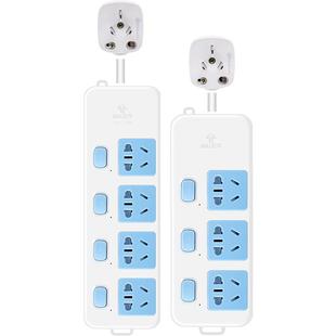 公牛插座短线排插带线独立开关插排家用1米插线板多功能分控插板