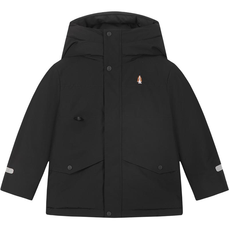 暇步士男童三防棉服儿童连帽外套