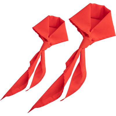 得力纯棉红领巾小学生通用不掉色