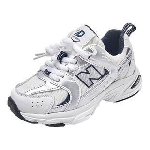 女童鞋子2025春季新款童鞋儿童运动鞋透气网面男童老爹鞋小童宝宝