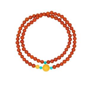 【自营】daisy beauty南红手串红色玛瑙小米珠6mm手链蜜蜡转运珠