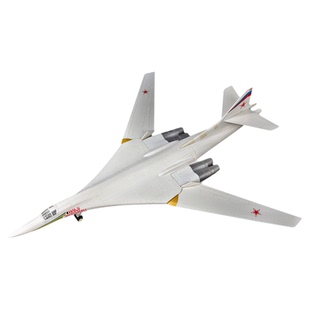 tu旭嘉新品1:100图160白天鹅轰炸机拼装积木模型飞机航模玩具摆件
