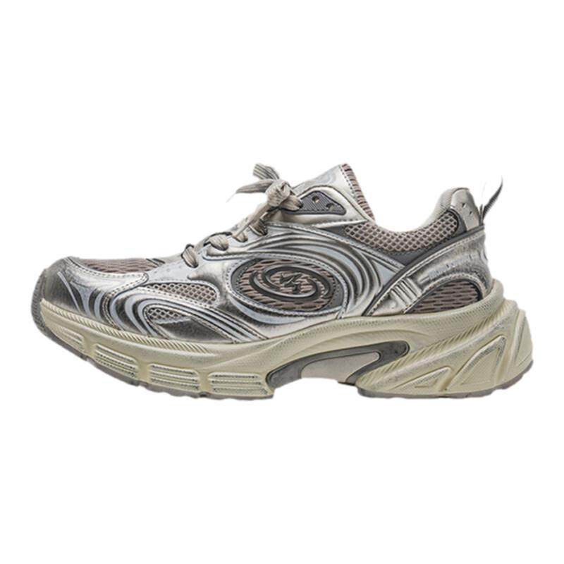 多嘴驴Donkey巨好看的老爹鞋女秋冬银色复古厚底增高运动休闲鞋男