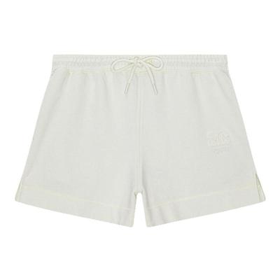 【甄选折扣】GANNI女装 白鹭色抽绳松紧腰短裤休闲裤 T3956135