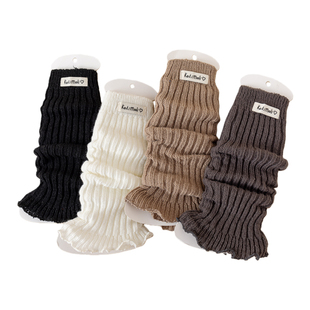 女童堆堆袜套秋冬季加厚可爱外穿儿童专用炸街洋气白色韩版中筒袜