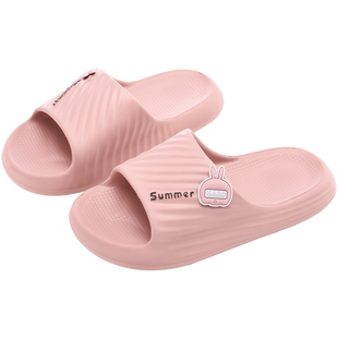 流氓兔拖鞋女夏季踩屎感厚底家居静音防滑浴室洗澡软底凉拖鞋男士